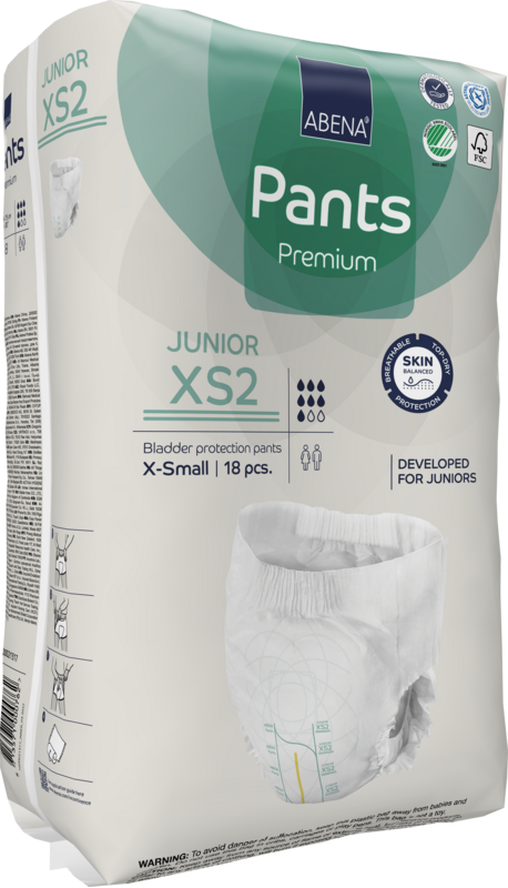 ABENA PANTS JUNIOR size XS2 18pcs-Kenya